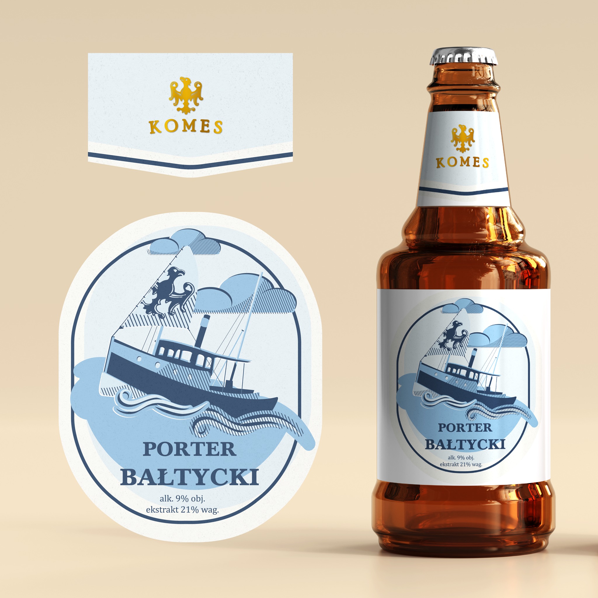 Komes Porter Bałtycki – alternatywne wersje etykiet